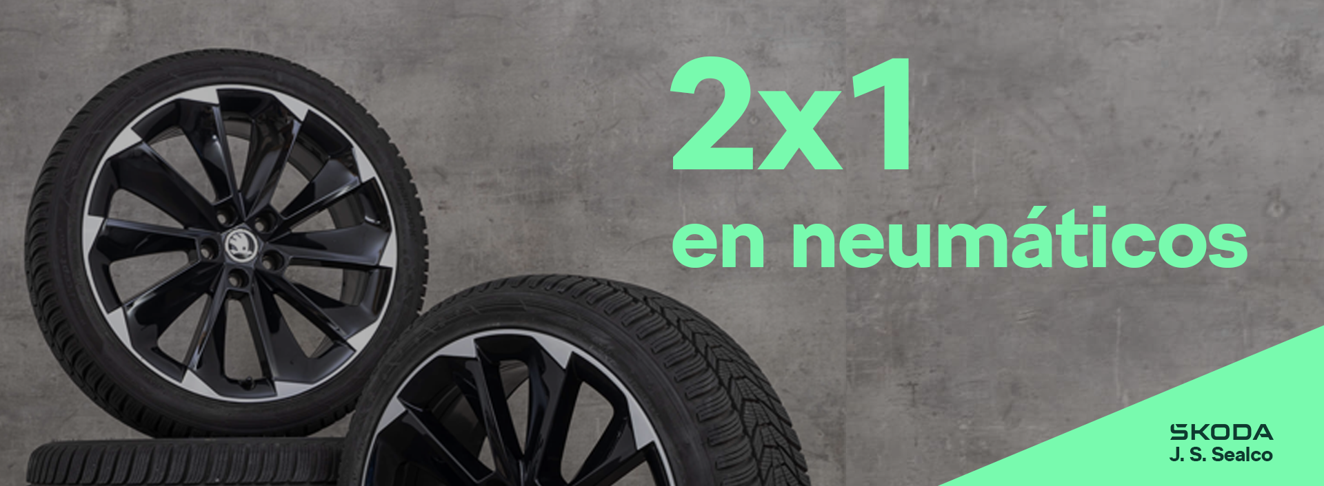 2x1 en neumáticos banner